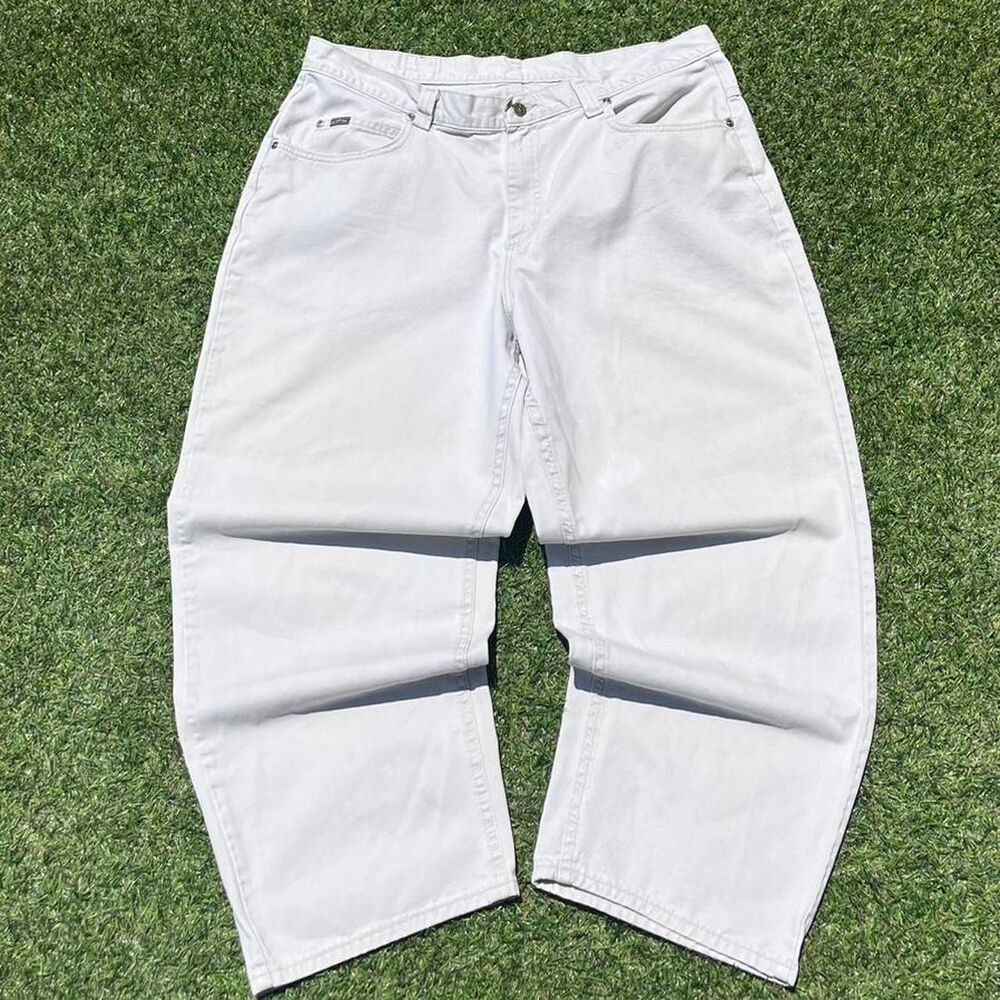Riders-by-lee Men's White and Grey Trousers